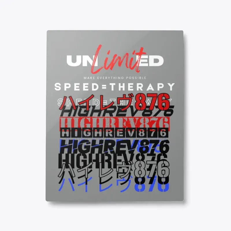 Speed = Therapy Metal Print 